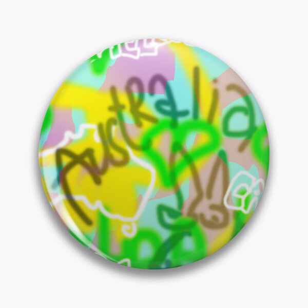 Item preview, Australia (Green Yellow) designed and sold by skullbal.