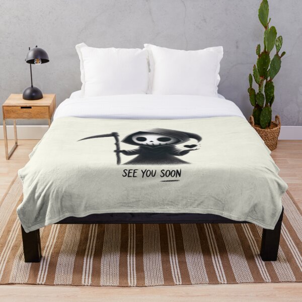 Item preview, Cute Grim Reaper - See You Soon Message designed and sold by RuyaFab.