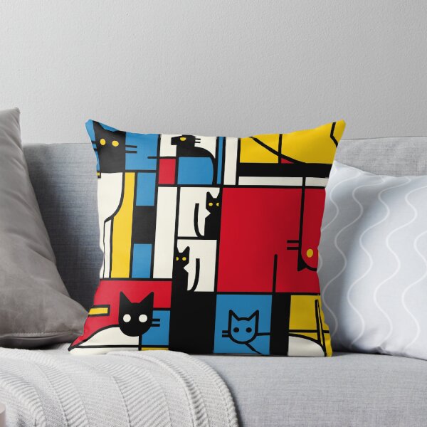 Item preview, The Mondrian Cats by Tobe Fonseca designed and sold by Tobe Fonseca®.