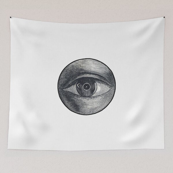 Item preview, Pen and Ink Eyeball Art Sketch Pencil Circle Hole designed and sold by kylmllr101684.