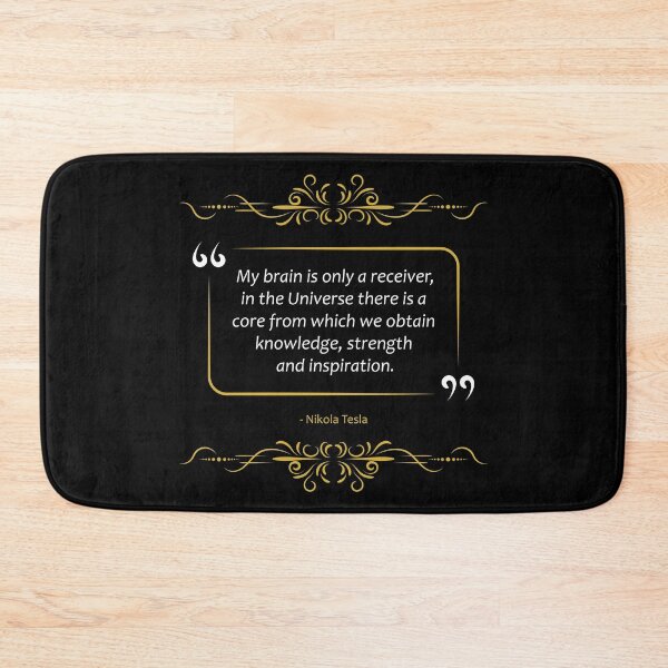 Item preview, Nikola Tesla quote Tapping into infinite hidden knowledge designed and sold by paragonDesign28.