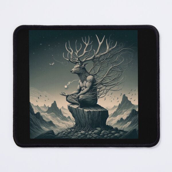 Item preview, Deer meditation Fantasy designed and sold by TOMASZ-ART.