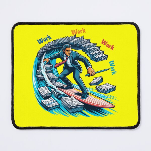 Item preview, Work Life Surfing designed and sold by AnalajiaDesigns.