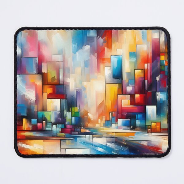 Item preview, Abstract painting, brightly coloured blocks designed and sold by Inkstorm-London.