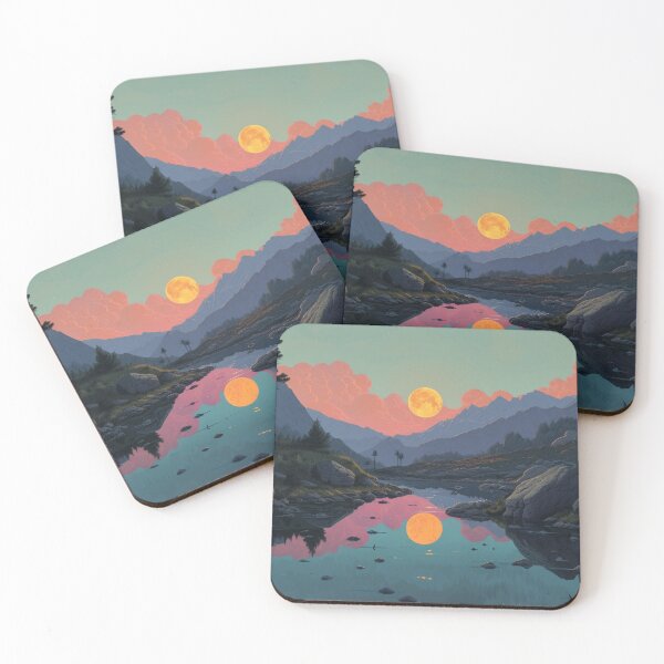 Item preview, Canadian Crimson Moonrise Tranquility designed and sold by EtherealEchoes.