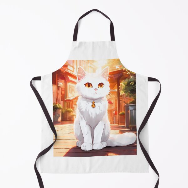 Item preview, young white cat designed and sold by janjacbu.