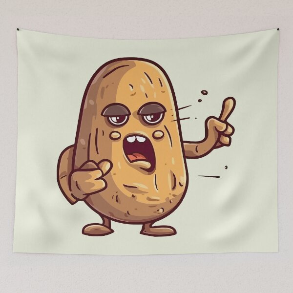 Item preview, Potato Middle Finger designed and sold by Amir Faysal.