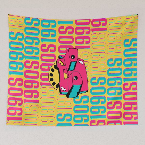 Item preview, 1990s retro design 20 - OG Yellow Background designed and sold by PunjabanJatti.
