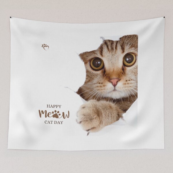 Item preview, popular cat funny long happy designed and sold by enmarie.
