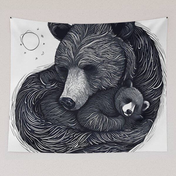 Item preview, Embrace of the Cosmos: Mother Bear and Cub designed and sold by dungeonwarriors.