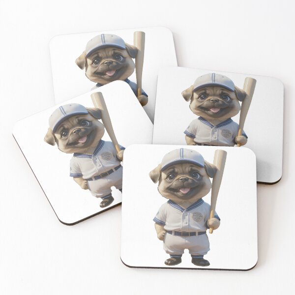 Item preview, Baseball Player Pug Dog designed and sold by GiwuArt777.