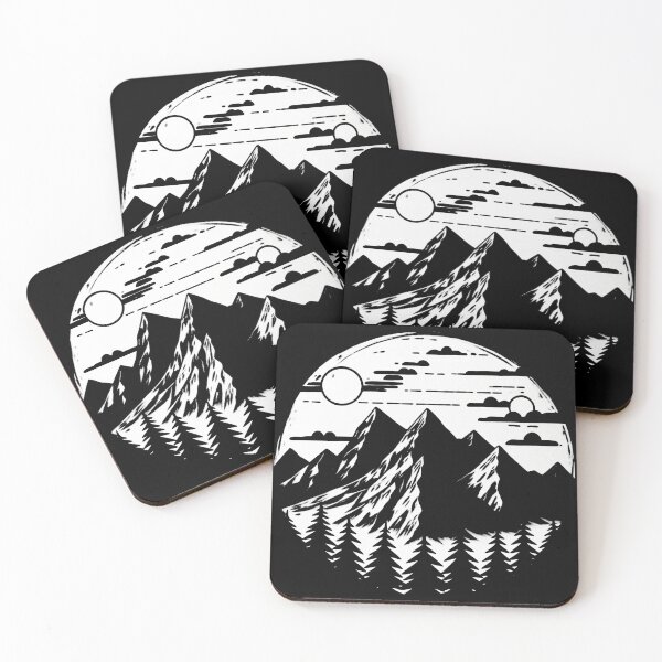 Item preview, Copy of Mountains landscape with sun and forest designed and sold by Szkicerka.