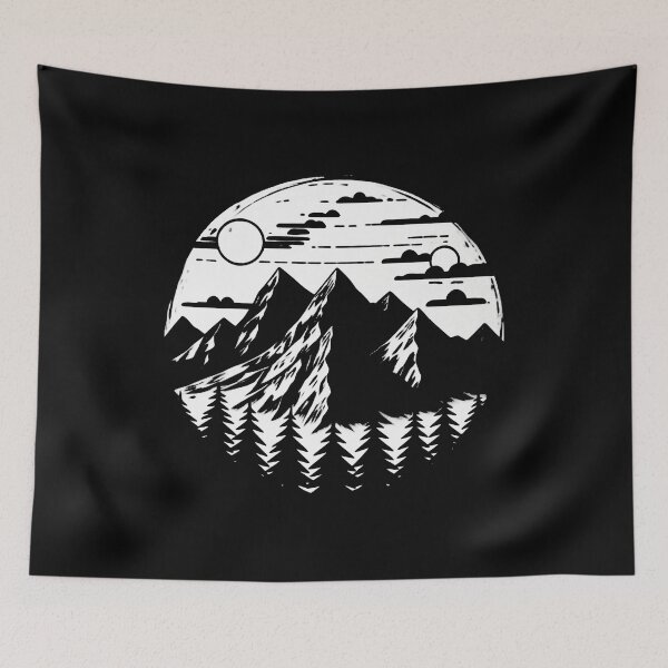 Item preview, Copy of Mountains landscape with sun and forest designed and sold by Szkicerka.