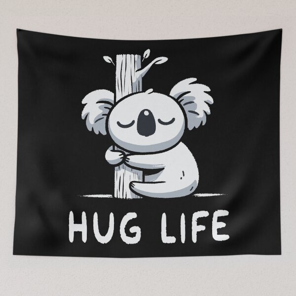 Item preview, Hug Life Hugging Koala designed and sold by DoodleDashShop.