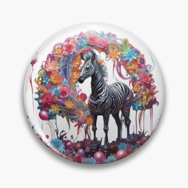 Item preview, Zebra Loves Balloons And Flowers  designed and sold by BotunPeony.
