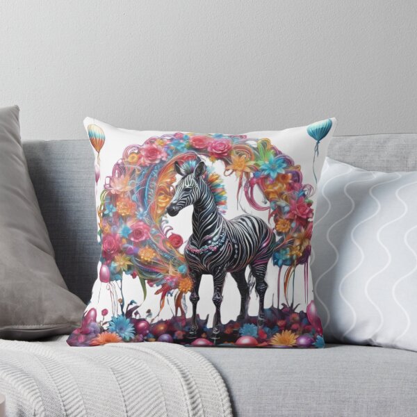 Item preview, Zebra Loves Balloons And Flowers  designed and sold by BotunPeony.