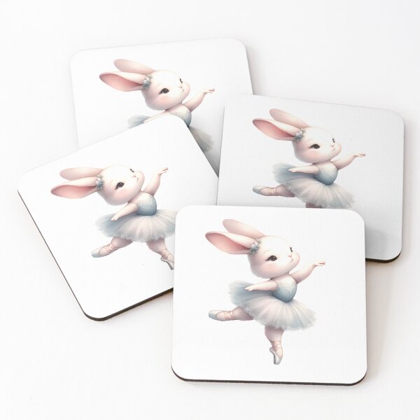 Item preview, Ballet Hopper: Whimsical Rabbit Dancing in Watercolor designed and sold by KNAA.