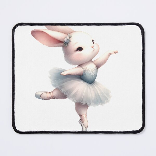 Item preview, Ballet Hopper: Whimsical Rabbit Dancing in Watercolor designed and sold by KNAA.