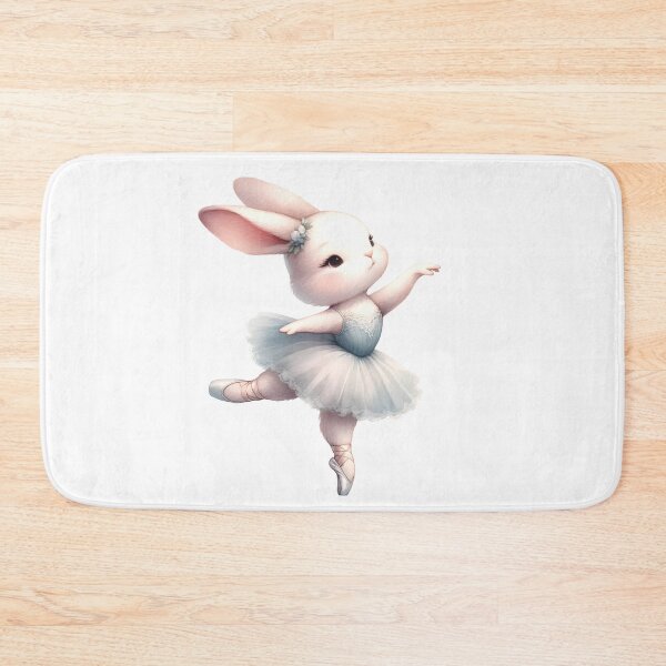 Item preview, Ballet Hopper: Whimsical Rabbit Dancing in Watercolor designed and sold by KNAA.