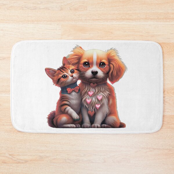 Item preview, Dog and cat in love designed and sold by MagelliShop.