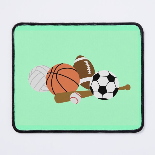 Item preview, sports balls in a pile designed and sold by Ella's  Doodles And Designs.