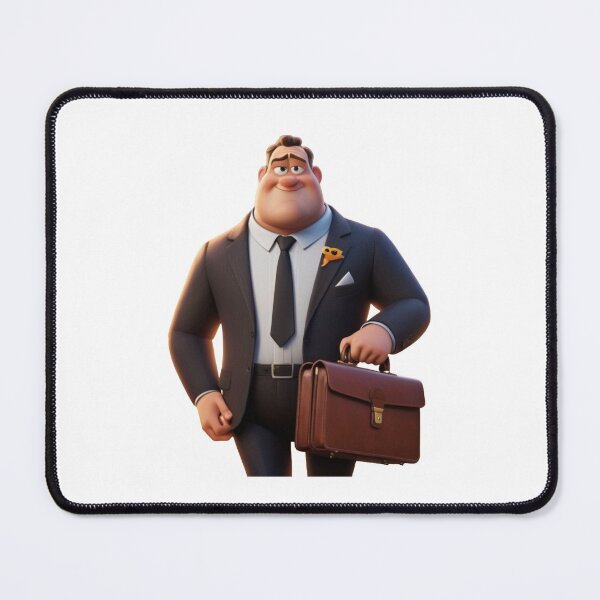 Item preview, Businessman Character with Briefcase designed and sold by DotsAndDesigns.