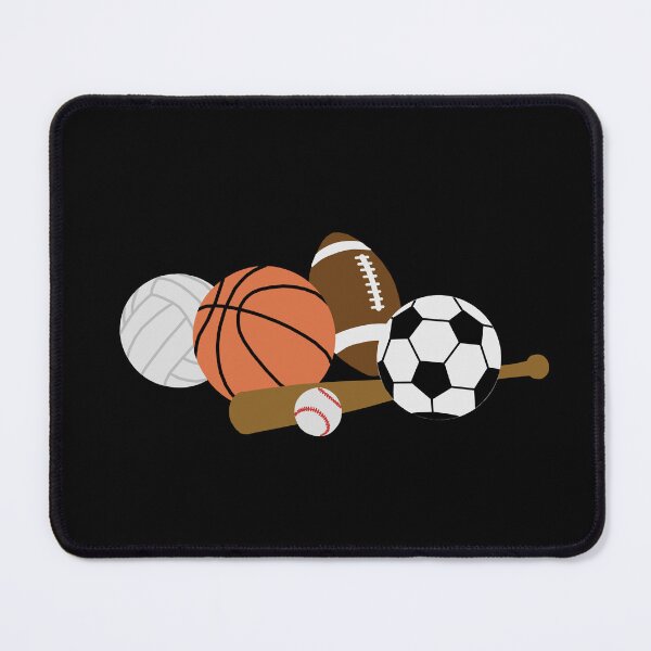 Item preview, sports balls in a pile designed and sold by Ella's  Doodles And Designs.