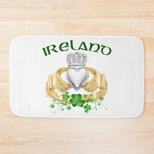 Item preview, Ireland Claddagh Ring and Shamrocks designed and sold by REAL IRISH GIFTS.