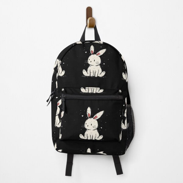 Item preview, Whimsical Bunny Love: Hand-Drawn style Rabbit Art Print designed and sold by Moisky Patterns.
