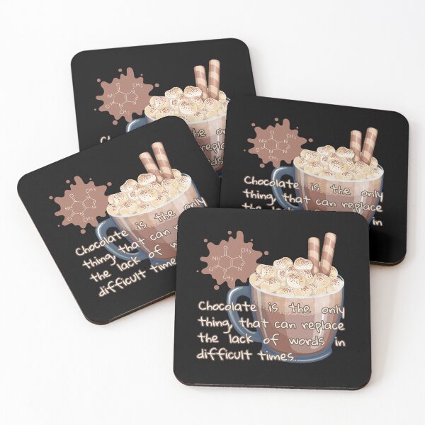 Item preview, Chocolate is the only thing, that can replace the lack of words in difficult times. designed and sold by UnCoverDesign.