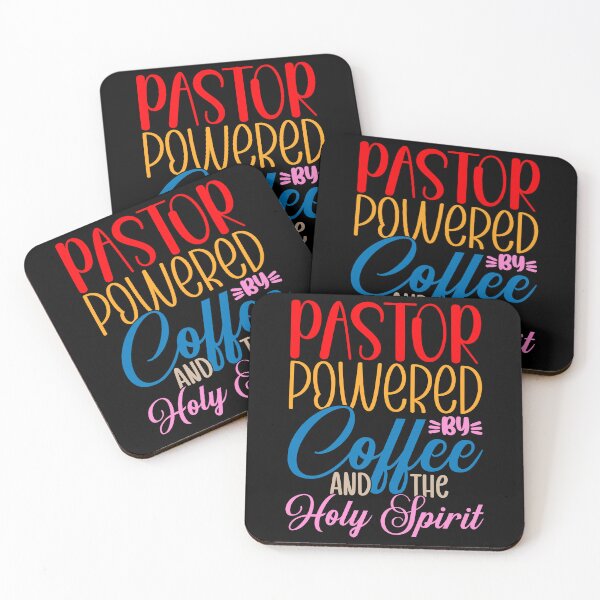 Item preview,  Pastor Powered by Coffee and the Holy Spirit designed and sold by FAITHandPEACE.