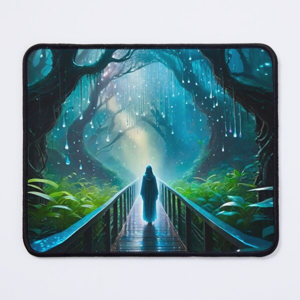 Item preview, She Enjoys Walks on the Rainy Wooded Walkway designed and sold by Ethereal-Canvas.