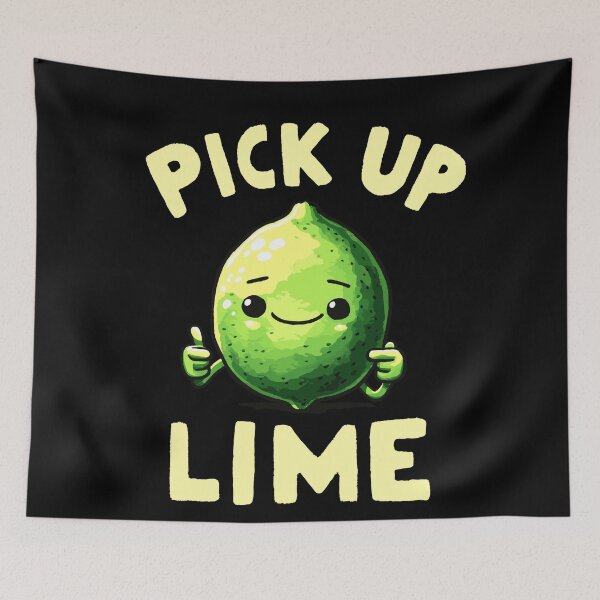 Item preview, Funny Pick up Line Green Lime designed and sold by DoodleDashShop.