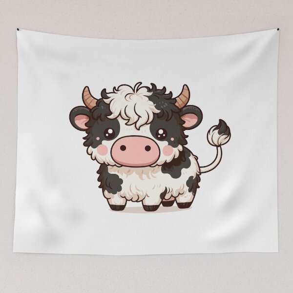 Item preview, Belted Galloway Cow  designed and sold by cave-canvas.