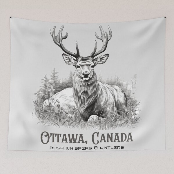 Item preview, CANADA’S CAPITAL & ANTLERED DREAMS (OTTAWA DEER) designed and sold by kcaandwu.
