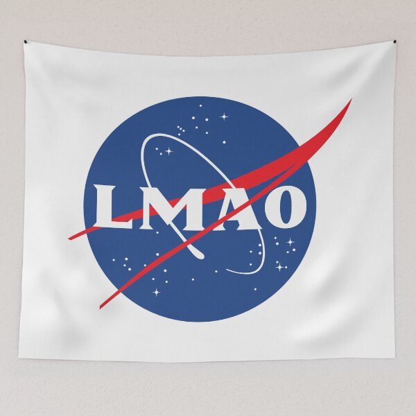 Item preview, LMAO Nasa Lies Logo designed and sold by VectorDesigner.