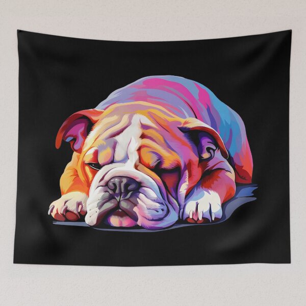 Item preview, Cute Bulldog Sleeping designed and sold by Leonardo Palumbo.