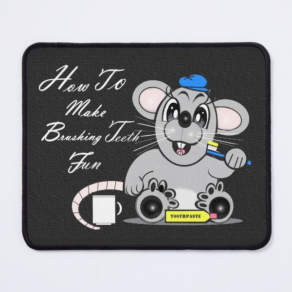 Item preview, A cute rat guides to make brushing teeth fun  designed and sold by Shirley cute art .