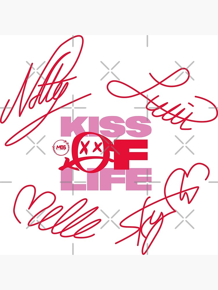 design with the signatures of the kiss of life group