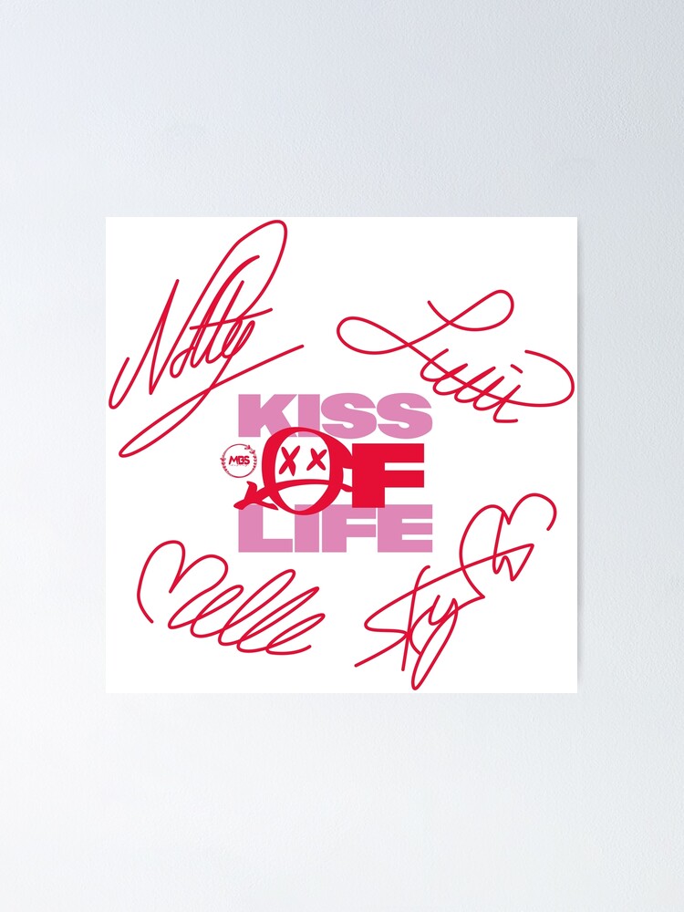 design with the signatures of the kiss of life group