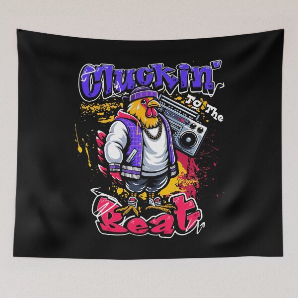 Item preview, Hip Hop Chicken with a boombox designed and sold by ChiknEmporium.