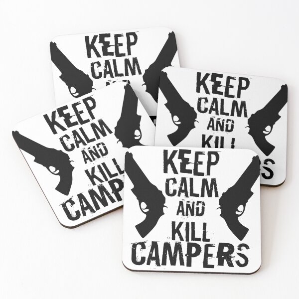 Item preview, Keep calm and kill Campers - black designed and sold by bjin94.
