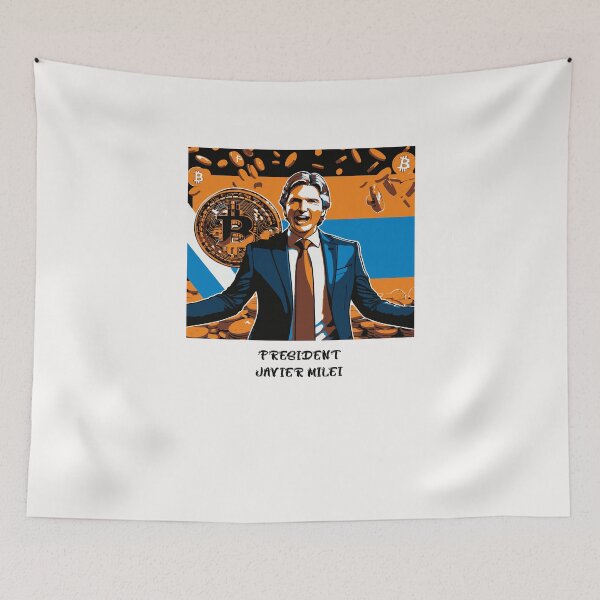 Item preview, Javier Milei essential Tshirt designed and sold by exponentialart.