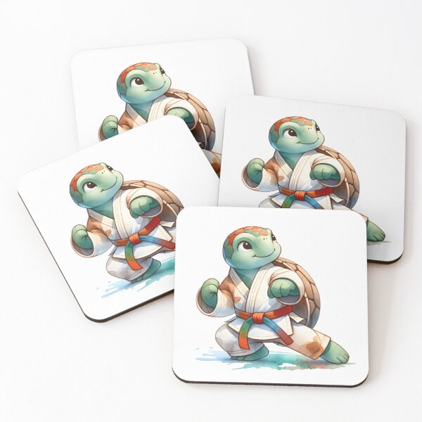 Item preview, Judo Journey: Whimsical Turtle in Martial Arts Action designed and sold by KNAA.