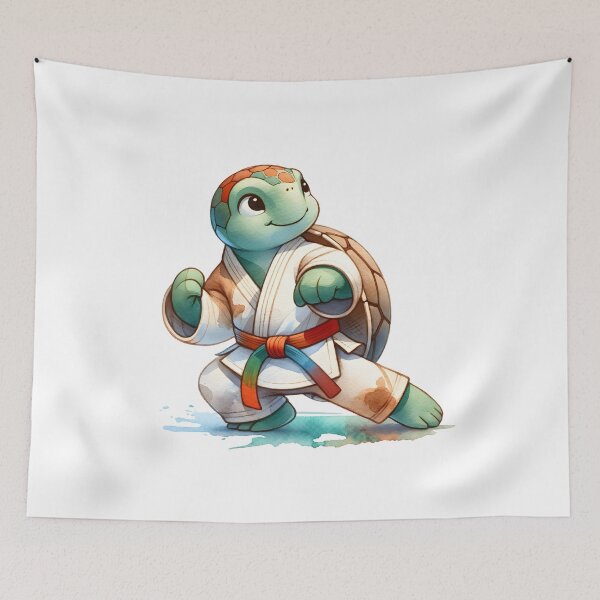 Item preview, Judo Journey: Whimsical Turtle in Martial Arts Action designed and sold by KNAA.