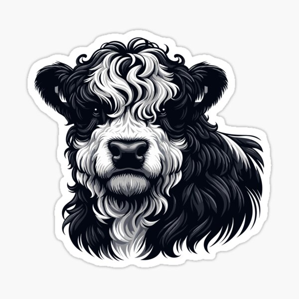 Item preview, Belted Galloway Cow  designed and sold by cave-canvas.