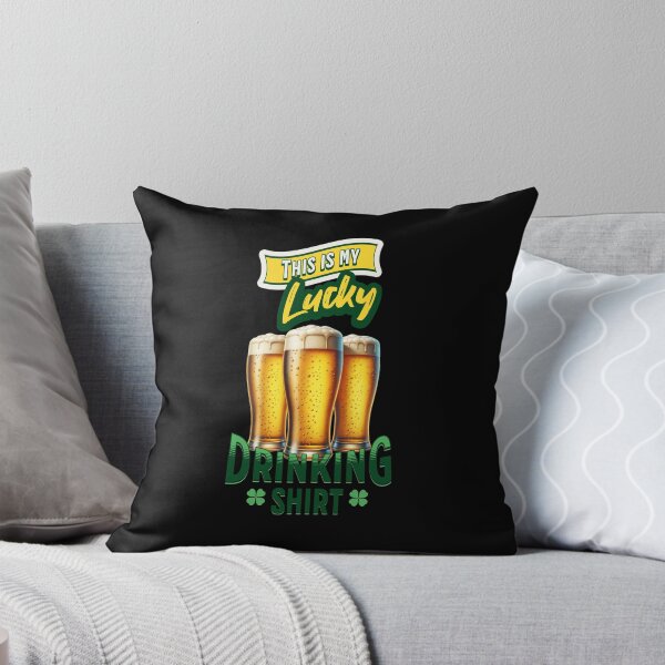 Item preview, Lucky Drinking Shirt - Beer garden - Beer fest - Save water, drink beer - Its beer O clock - designed and sold by JansenGS.