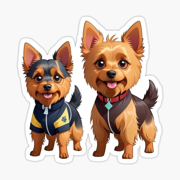Item preview, Pretty Australian Terriers Family designed and sold by Bilisik.