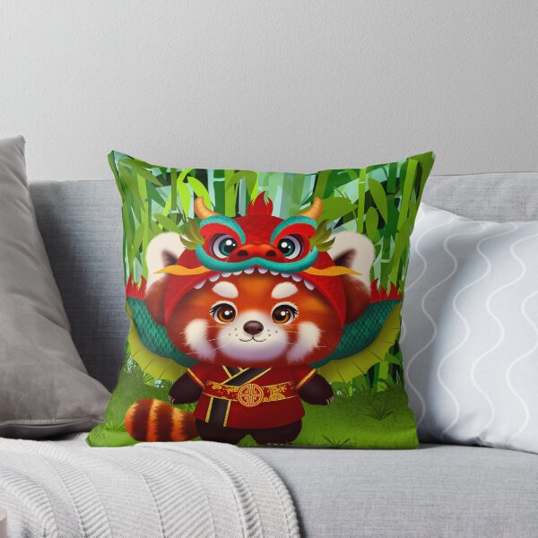Item preview, Red panda Chinese Shen-long dragon designed and sold by SDCillustration.