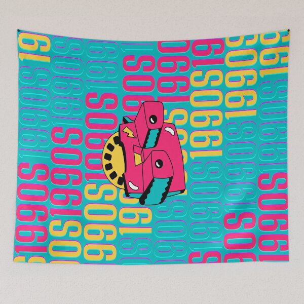 Item preview, 1990s retro design 20 - OG Blue Background designed and sold by PunjabanJatti.